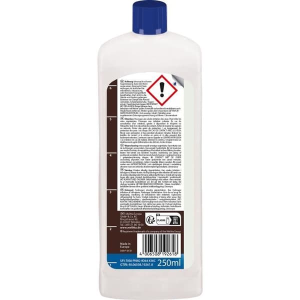 Détartrant til kaffen filtre - MELITTA - Læskedrik 250 ml
