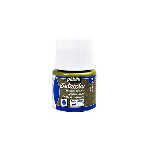 Tygfärg - Pébéo - Setacolor opak brons moire - 45 ml - Satin - Iriserande Brons moiré