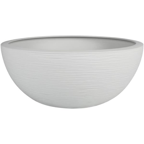 Blomkruka EDA Plast Round Graphit Up Limed vit Ø 40 cm 14,9 L