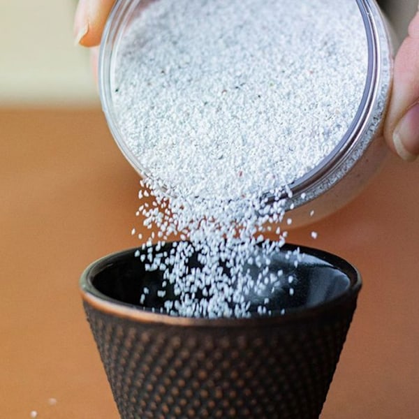 Hvid sand til røgelseholder - 100 g Vit