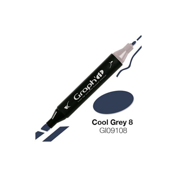 Graph'It - Alkoholmarkör Graph'it 9108 Cool Grey 8 Grå