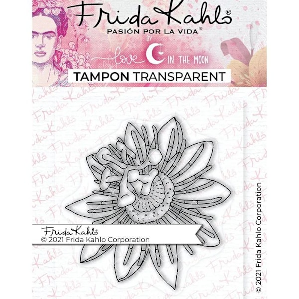 Klar stämpel - Passionsblomma 1 - 9,5 x 6,5 cm Transparent