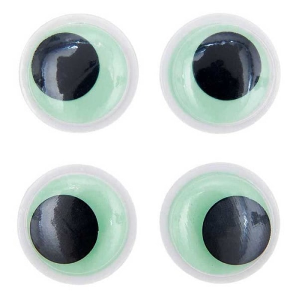 Rörliga ögon Ø 35 mm - Fosforescerande