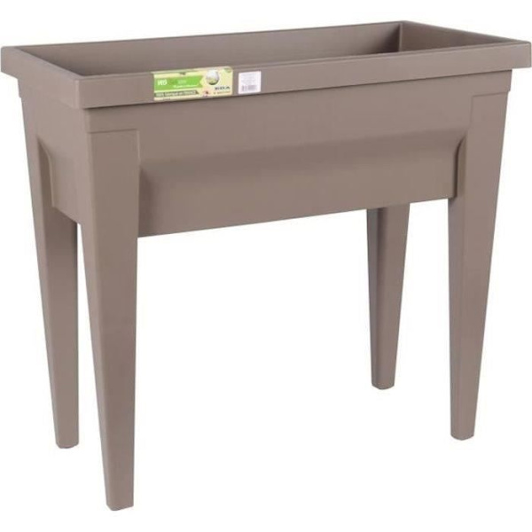 EDA Kasvispuutarha-alue City Veg&Table -pöydällä - 76 x 38,5 x K 68 cm - 57 L - Taupe Mol