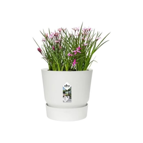 ELHO Greenville 25 rund blomkruka - Utomhus - Ø 24,48 x H 23,31 cm - Vit Vit