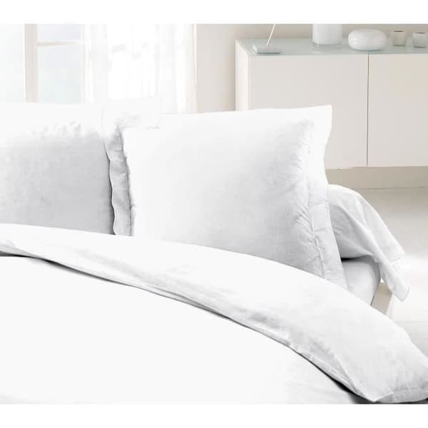 LOVELY HOME Set med 2 Kuddöverdrag 100% bomull 63x63 cm vit Vit