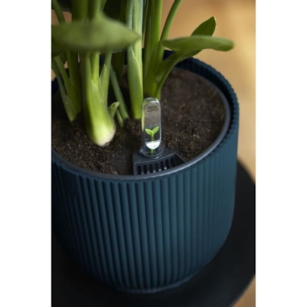 VIBES Rund Blomsterpotte - Plast - Ø22 - Mørkeblå Mörkblå