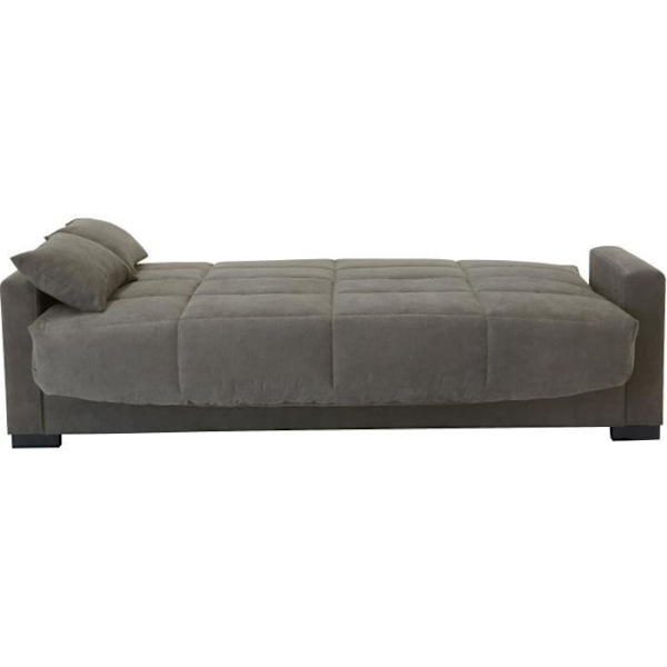 3-sits bäddsoffa - Taupe - 17 cm madrass - L223 x D96 x H 103 cm - MEGAN Mol