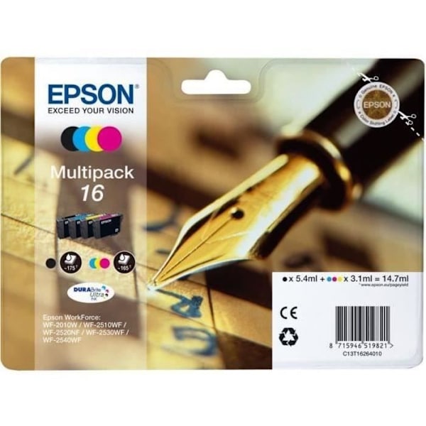Epson PACK PLUME 4CL mustepatruuna