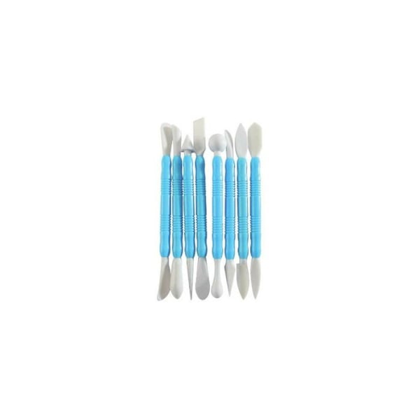Modellerverktyg - CSK - 8-pack - Dubbeländar - Precision - För modellera. Blå