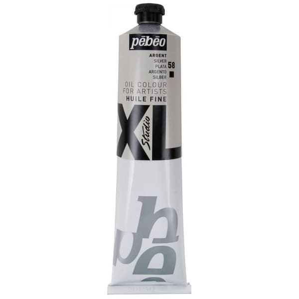 Öljymaali - Studio XL - Tuubi 200ml - Väri Hopea - Valonkestävyys - Peittävä Pengar