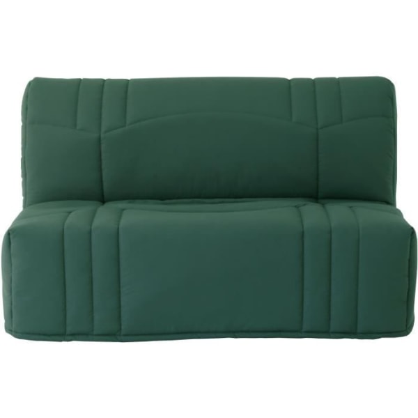 BZ DREAM bänk - 100 % skogsgrönt bomullstyg - 140x190 cm sängkläder - Mjuk komfort