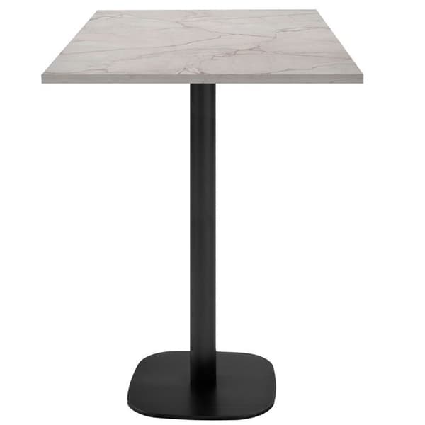 Ståbord 60 x 60 cm - Rund yule marmor modell beige