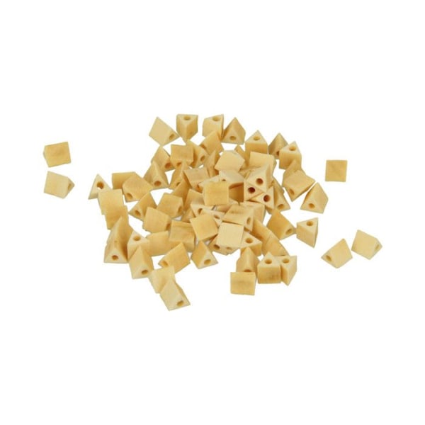 Puuhelmi Lucy kolmio 5,3x4,7mm 80 kappaletta kastanj