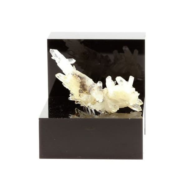 Quartz 'bjergkrystal' og Siderite 46,4 karat Vit
