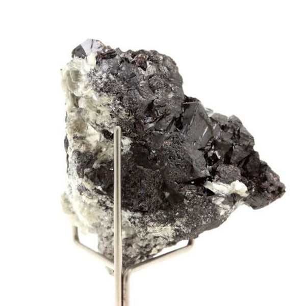 Sten og mineraler. Cassiterit + Muscovite. 782,5 øre. Pingwu berylmine, Mianyang, Sichuan, Kina.