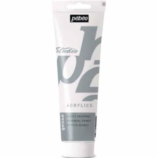 Vit opaque vit - PEBEO - Gesso Studio - Snabb torkning - Matt yta Vit