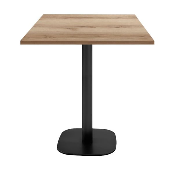 Bord 70 x 70 cm - Rund snackmodel i Delano eg kastanj
