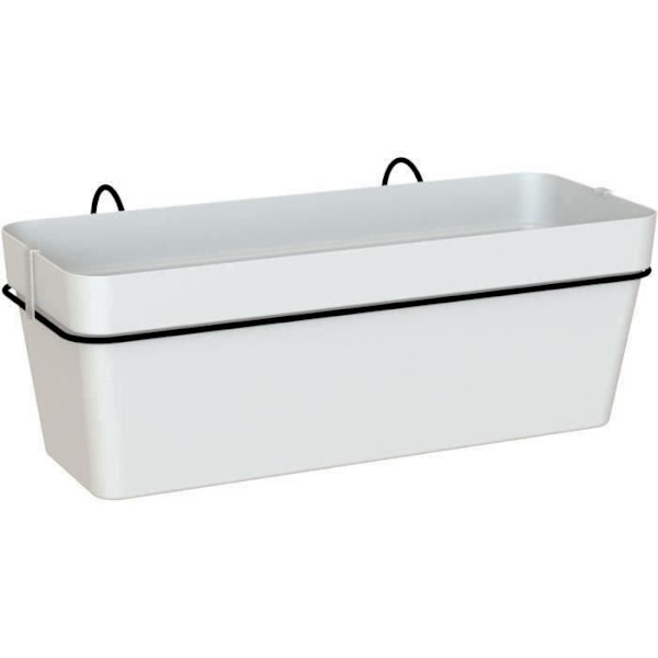 ARTEVASI plantering - Capri RE balkongkit 50cm vit - Med vattenreserv - Plast Vit