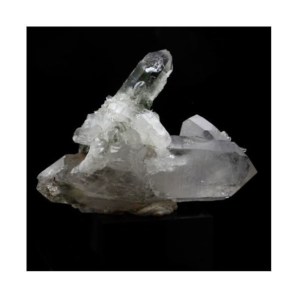 Stenar och mineraler. Kvarts + Klorit. 177,0 cent. Vizille, Isère, Frankrike..