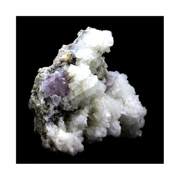 Stenar och mineraler. Rosa apatit + Adularia. 183,0 cent. Plan du Lac, Oisans, Savoie, Frankrike. Rosa
