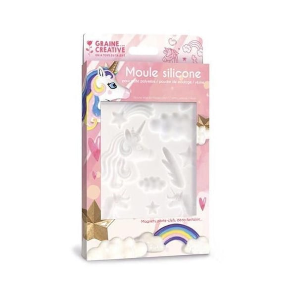 Unicorn silikonimuotti polymeerisavelle Grön