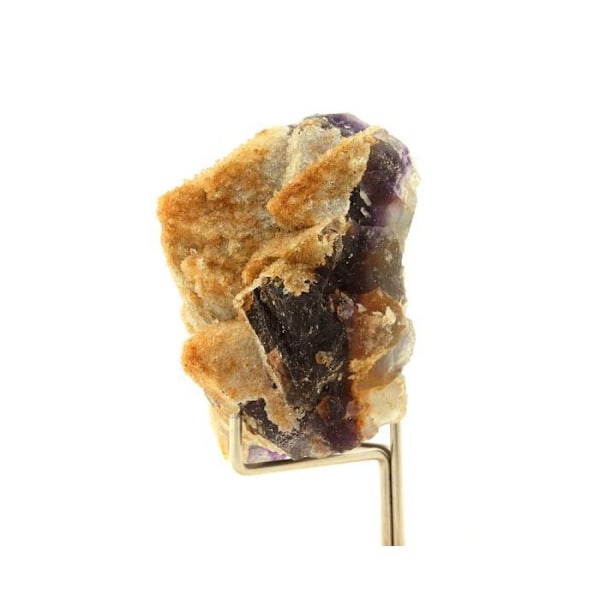 Sten og mineraler. Fluorit + Kvarts. 353,0 øre. Fonsante mine, Var, Frankrig.