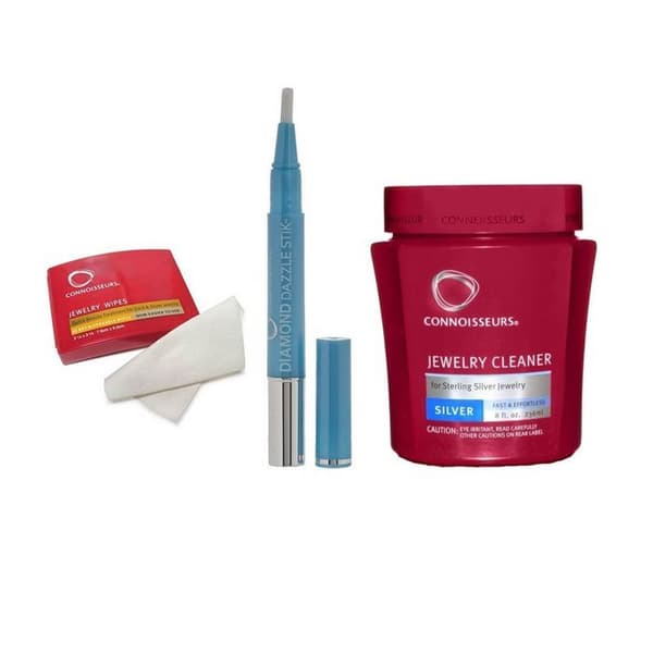 Sølvsmykkerenserpakke 236 ml + 25 servietter + diamantstift