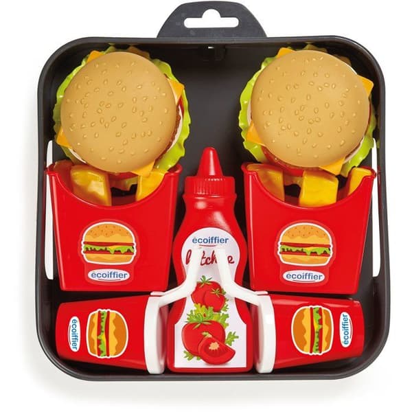 ECOIFFIER CHEF Hamburgerfat 19,5 cm Röd Grön Gul