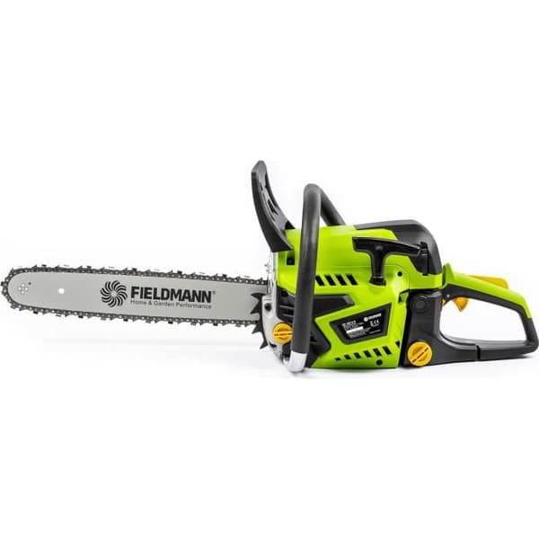Bensinmotorsåg - FIELDMANN - 45cc - 40 cm svärd - Lättskött Grönt och svart