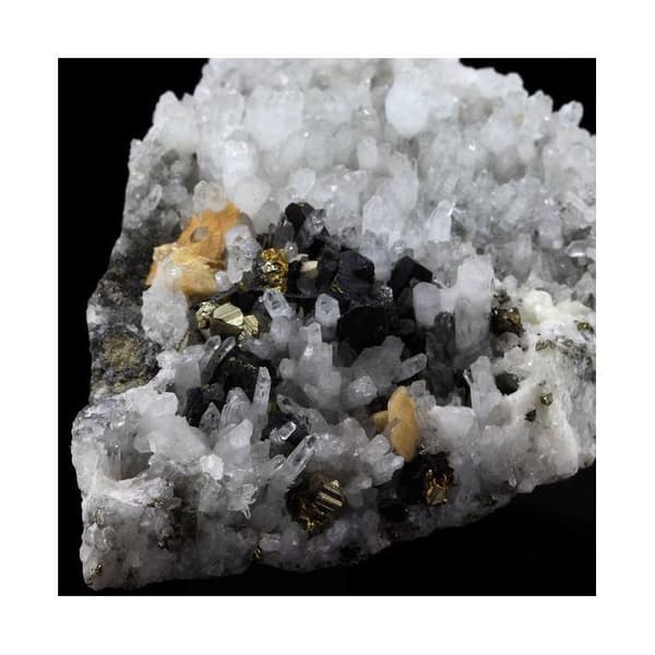 Siderit, Kvarts, Pyrit, Chalcopyrit 515,5 karat