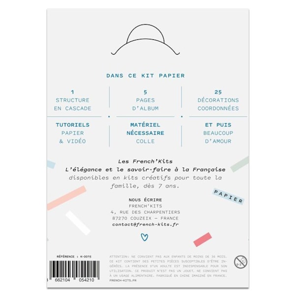 Mini-albumfoton - Les French Kits - Le paradis - Multikolor - Papper - 18 x 13 x 0,5 cm Flerfärgad