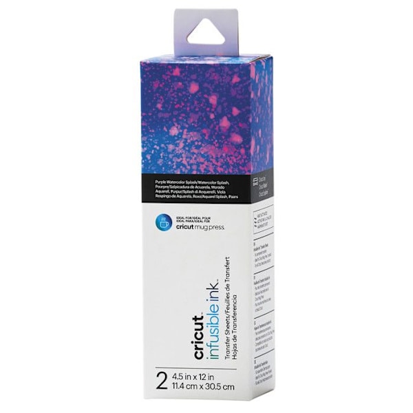 Cricut Joy Mug Press: Infusible Ink -arkit 11,4x30,5 cm Splash Watercolor x2 Splash vattenfärg