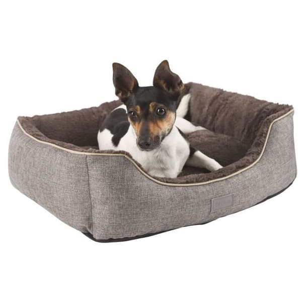 KERBL Kurv Samuel - 50 x 40 x 15 cm - Sølv og grå - Til hund Grå