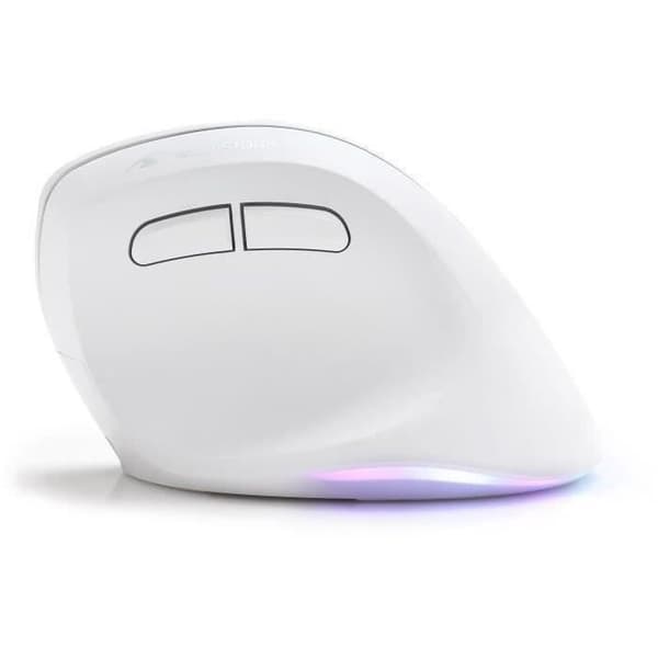 Trådløs Ergonomisk Mus - BLUESTORK - ERGO - Lysende - PC/MAC - Sort Vit