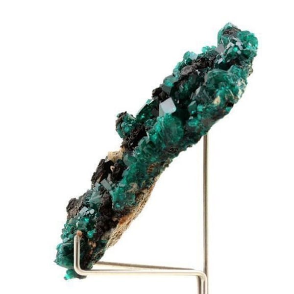 Krystal - ABIJOUX - Dioptase - Grøn - 387.0 ct - Pimbi bakke, Mindouli, Congo