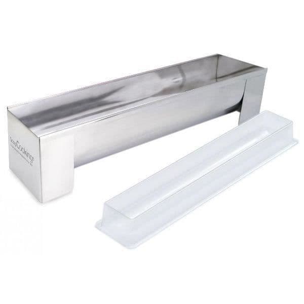 Moule à bûche - SCRAPCOOKING - Inox avec insert - 30x8x6.5cm grå