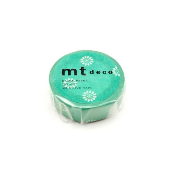 Masking Tape MT blommor grön bakgrund - natsukusa - Masking Tape (MT) Grön