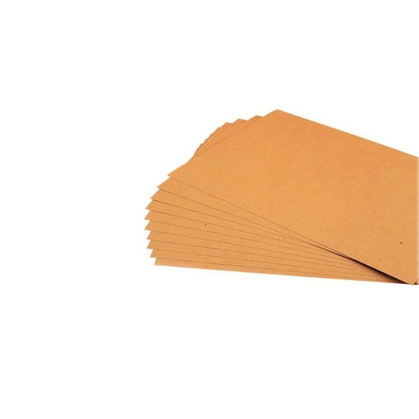 10 printbare kraftark A4 - 220g kastanj