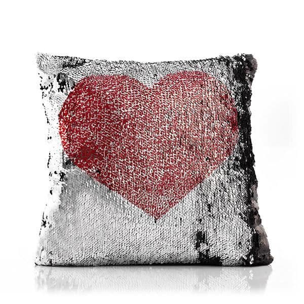 Koristepatuo - Rakkaus & Sydän - Taikameri - Kimaltelevat glitterit - 40x40 cm - Musta Glänsande glitter