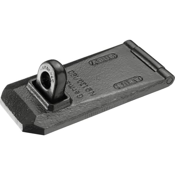 Granithänglåshållare - ABUS - 130/180 - Lagersäkerhet - Formbart gjutjärn Svart
