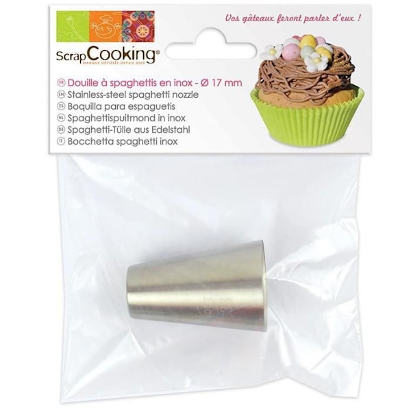 Madpiph legetøj - Scrapcooking - Spaghetti - Inox - 1,7 cm diameter - 4,5 cm højde