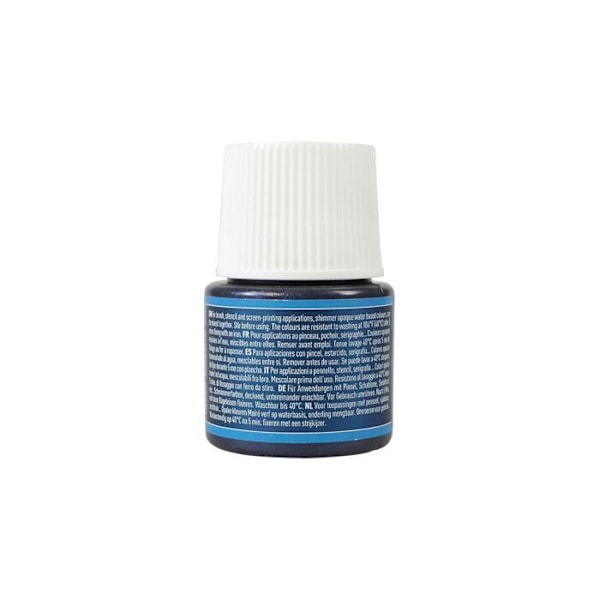 Kankaanmaali - Pébéo - Setacolor läpinäkymätön moire musta jais - 45 ml - Irideoiva vaikutus - Sekä miehille että naisille svart jaspis