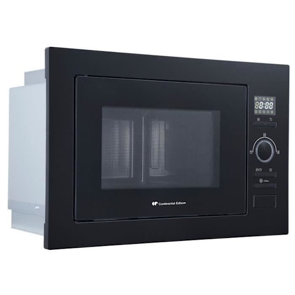 Sisäänrakennettu mikroaaltouunigrilli CONTINENTAL EDISON CEMO25GEB2 Musta L59,5 x K38,8 x P40 cm 25L