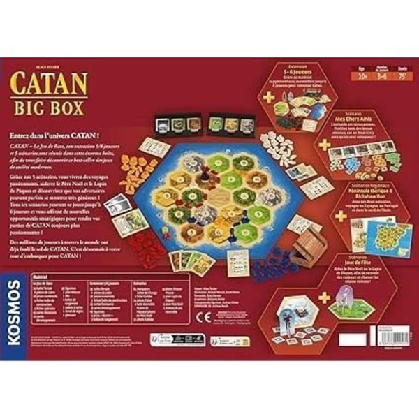 Kosmos | Catan: Stor låda | Unbox nu | Brädspel | Från 10 år | 3 till 4 spelare | 75 minuter Flerfärgad