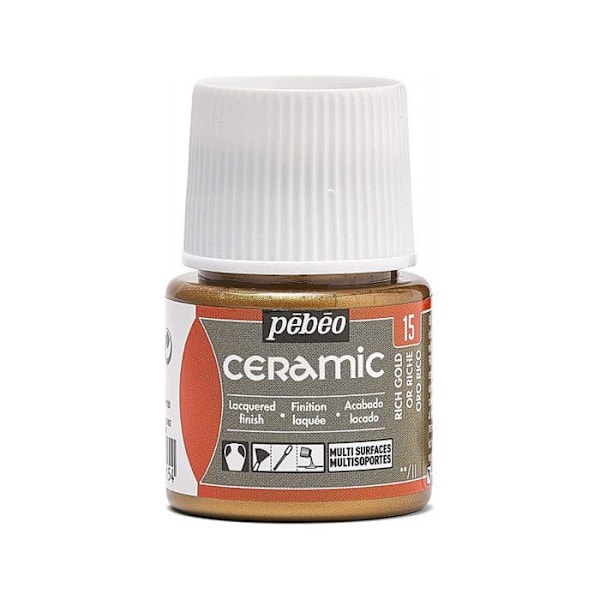 Indlæringspakke - Pébéo - Céramic maling - 6 pots á 20 ml - Mixte - Voksen Flerfärgad