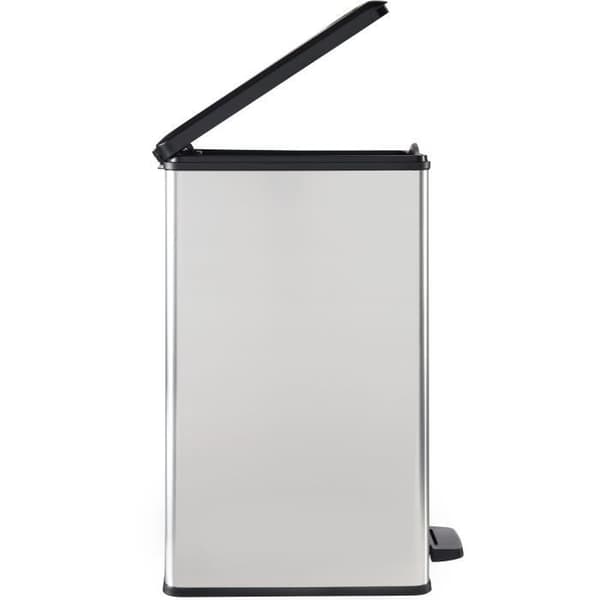 Pedalspand - SLIM BIN - 40 L - Metalgrå - Curver Metalgrå