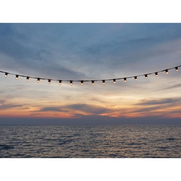 Link Me Light LED lyskæde - 10 pærer - E27 fatning - varm hvid - 5m