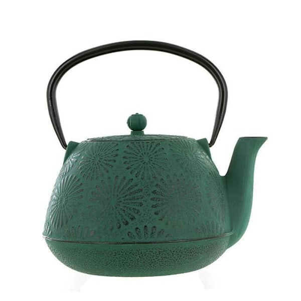Emerald Green Hanami Gjutjärn Tekanna - 1,2 L Grön