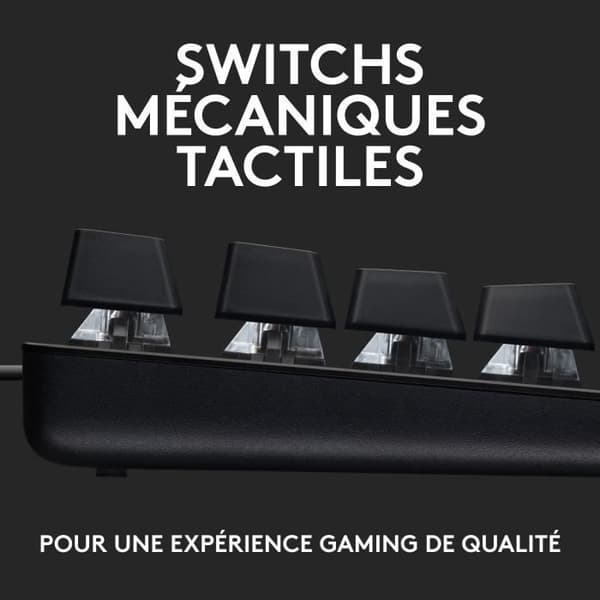 Gamingtastatur - Kable - Logitech G - G413 TKL SE - AZERTY - Baggrundsbelyst - Sort